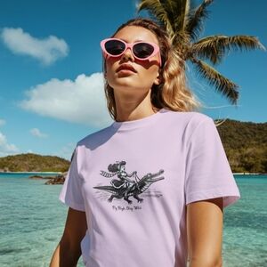 "Fly High Stay Wild" Vintage Graphic Box Tee.